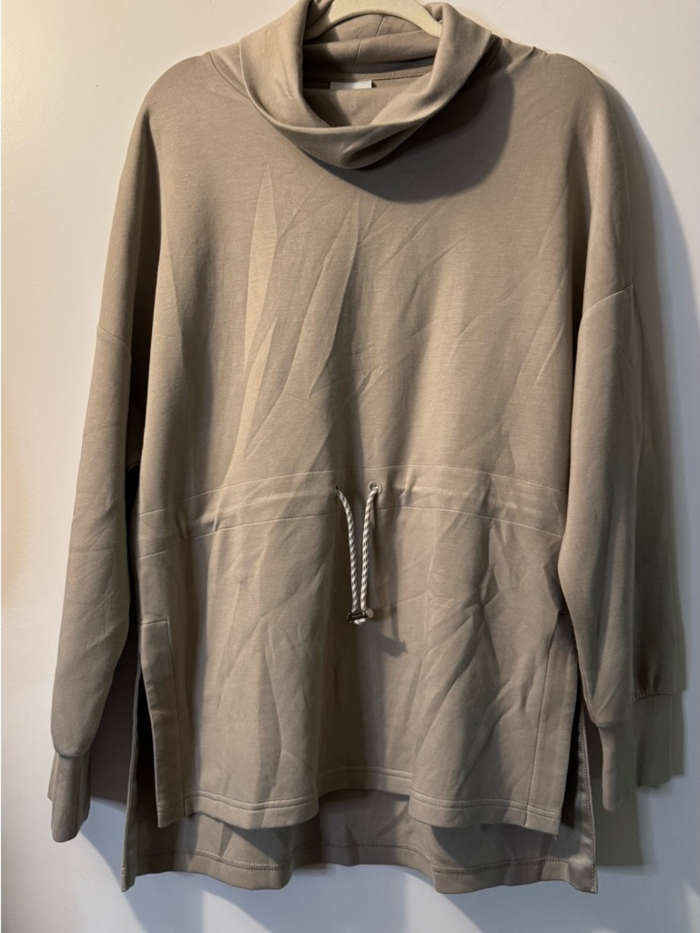 Varley Freya Sweatshirt size L color taupe marl